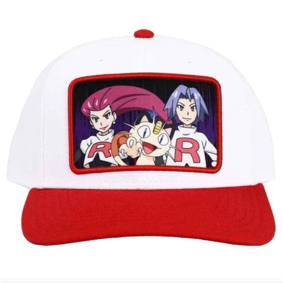 Pokémon Team Rocket Simulated Patch Snapback Hat - Picture 1 of 4